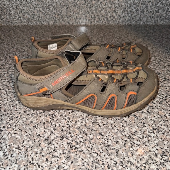 Merrell Women's Sandals in Olive and Orange - Picture 1 of 6